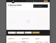 Tablet Screenshot of cameronhotel.com.sg